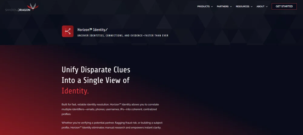 Horizon™ Identity - threat intelligence platform