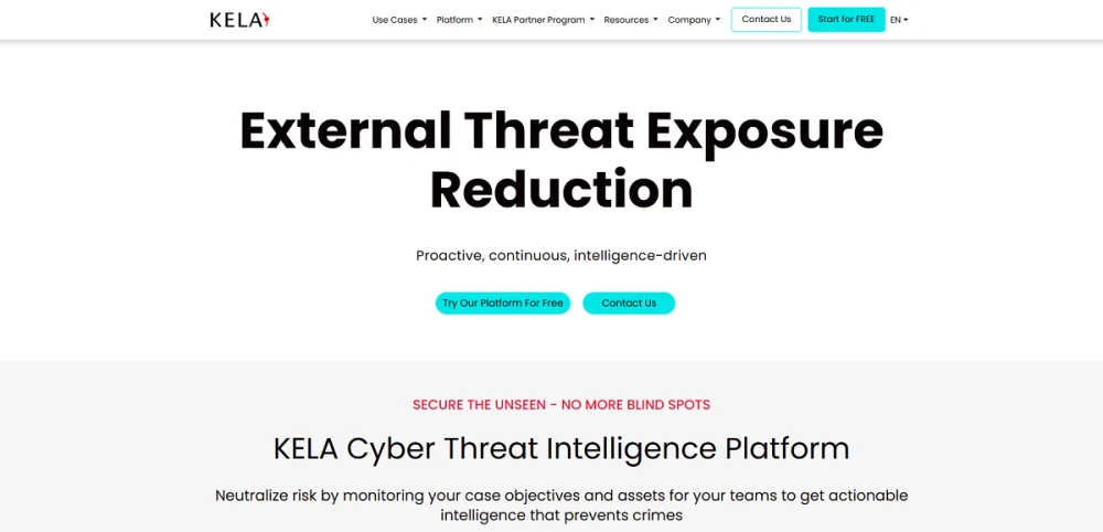 KELA Cybercrime Intelligence Platform