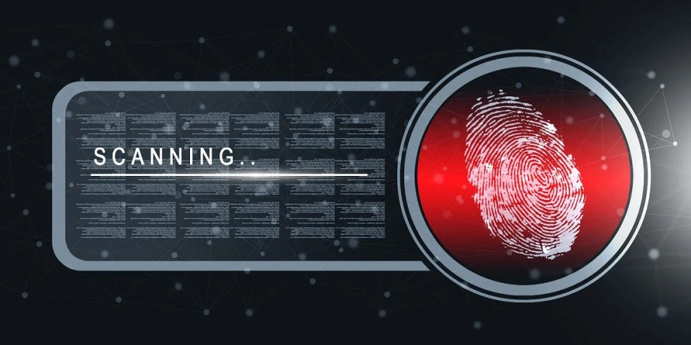 Biometric fingerprint scanner for corporate security